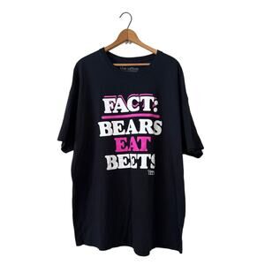 The Office T-Shirt – XXL – Dwight Schrute Bears Beets Quote – Black Graphic Tee
